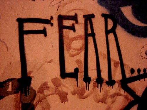 fear graffiti by By Jimee, Jackie, Tom & Asha